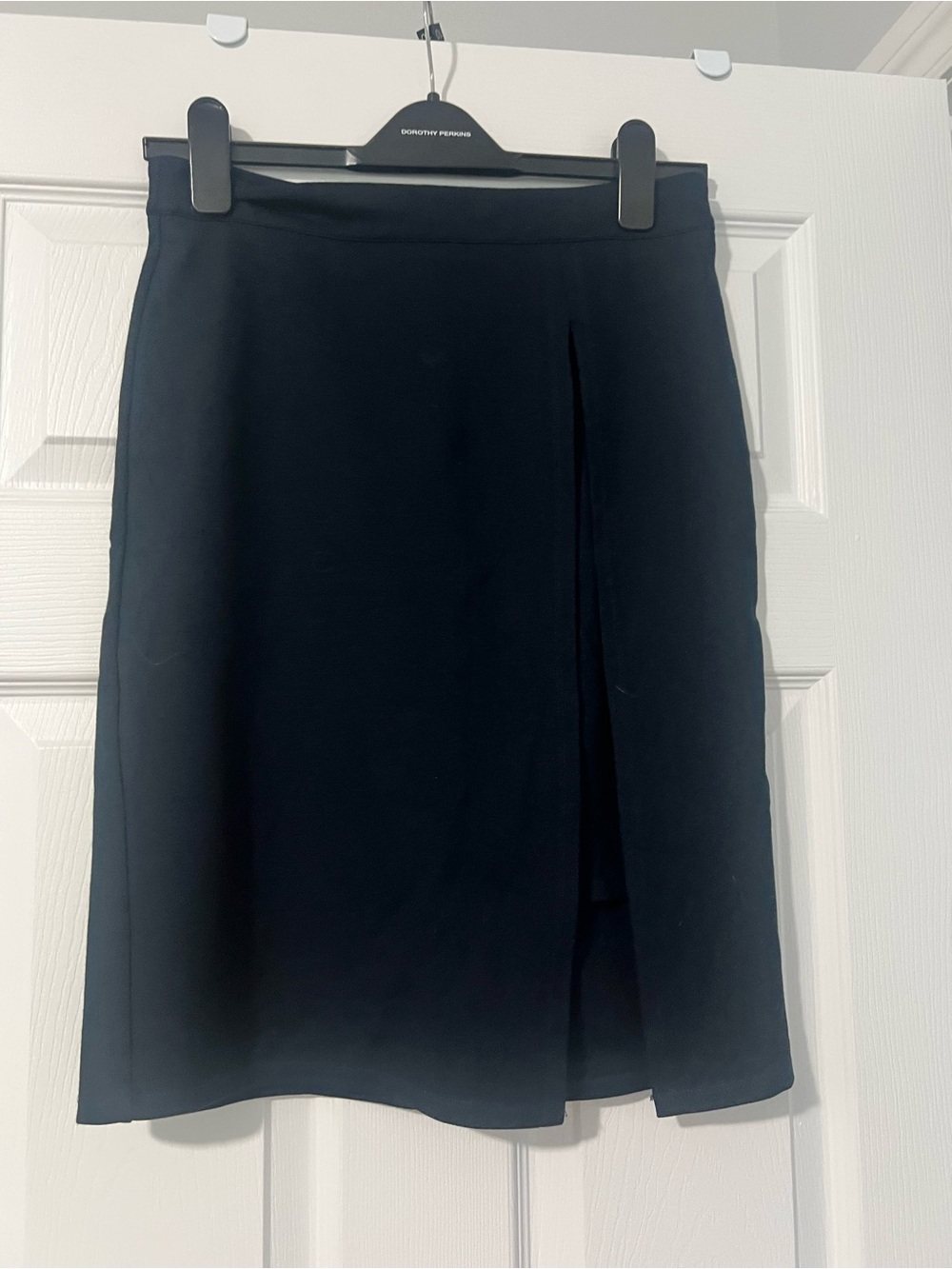 Premise Black A-Line Skirt with Front Slit